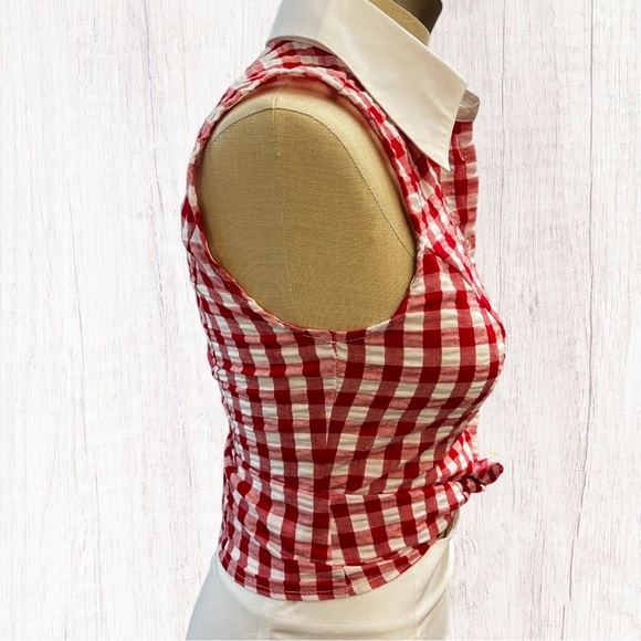 NWT Unique Vintage - Smack Parlor  Gingham Top - Multiple Sizes - Picture 2 of 9